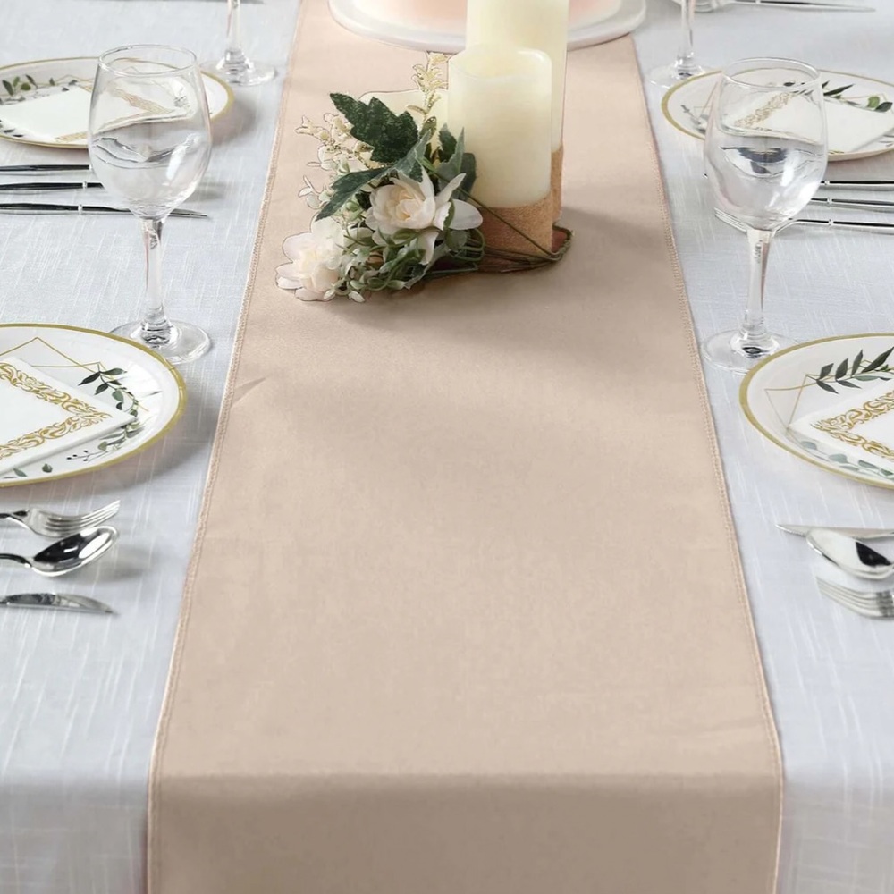Elegant Nude Table Runners